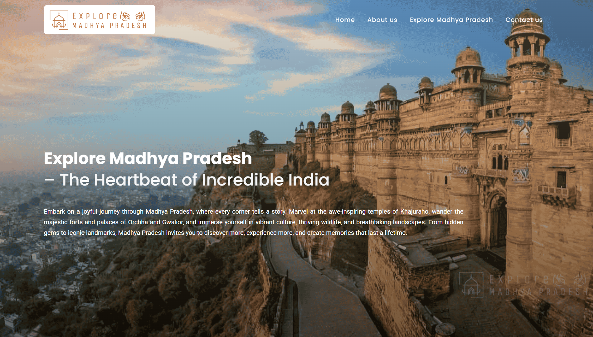 Explore Madhya Pradesh Website