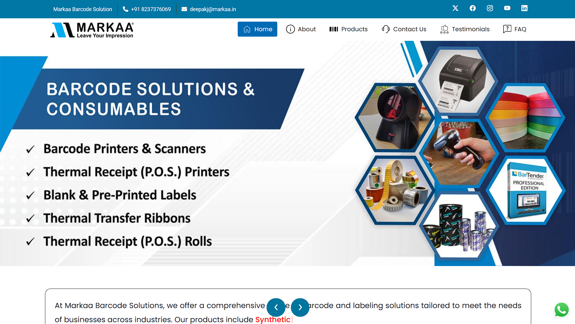 Markaa E-commerce Website