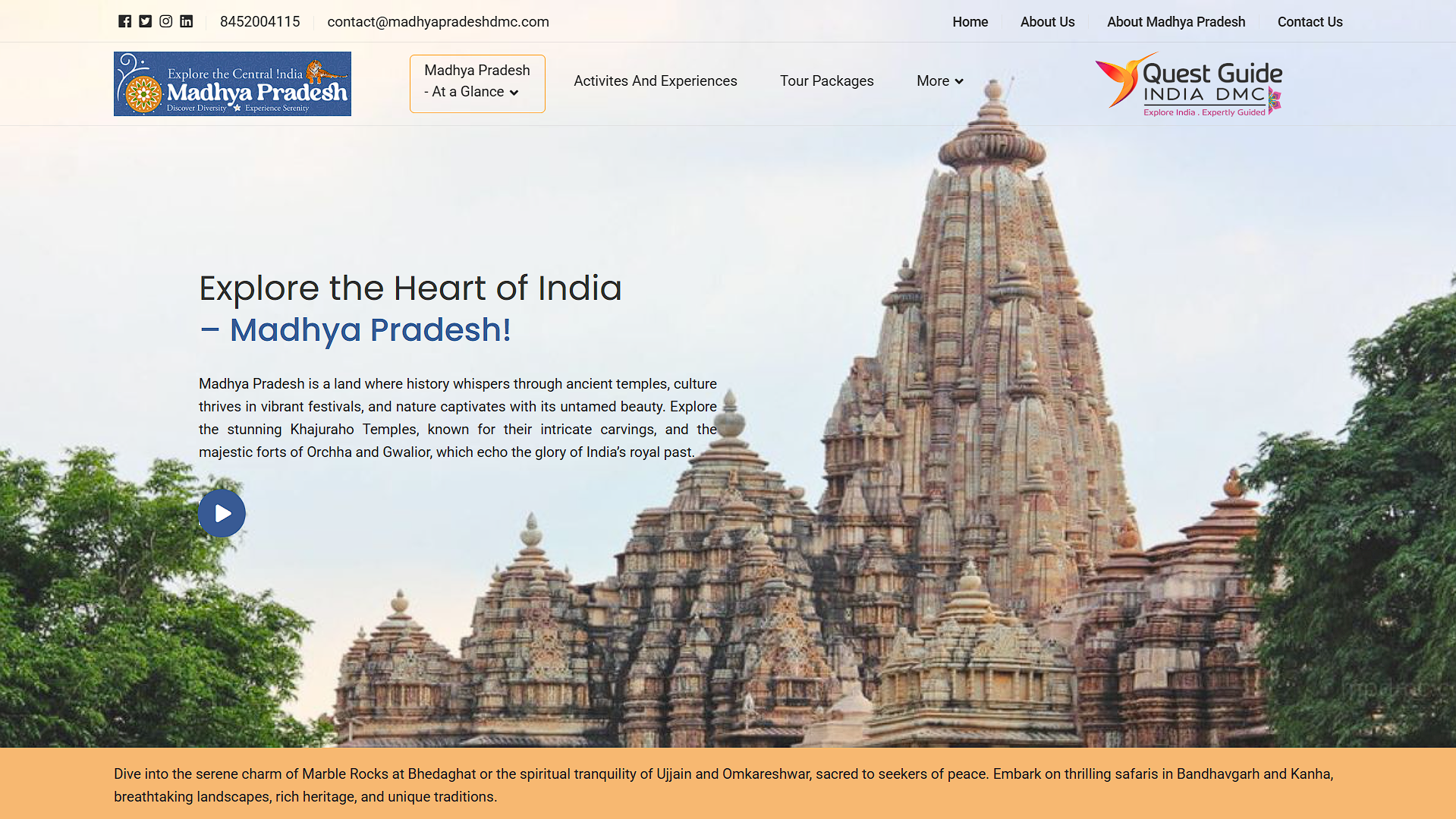 Madhya Pradesh DMC Website